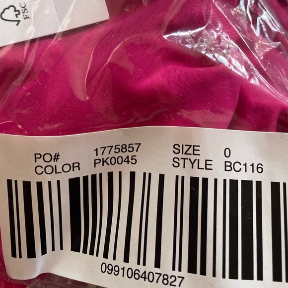 J Crew Fuchsia Hot Pink Ruched V Neck One Piece Swimsuit Bathing Suit NEW - Picture 4 of 11